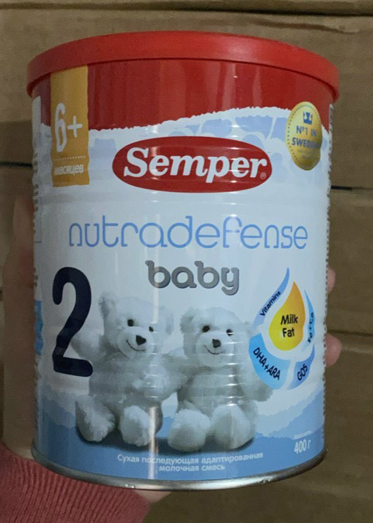 Sữa Semper Nutradefense Baby Số 2 Nga, 400g