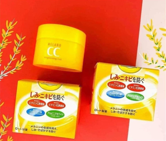 Kem Dưỡng Trắng Da Giảm Thâm Mụn CC Melano Brightening Gel Nhật 100g