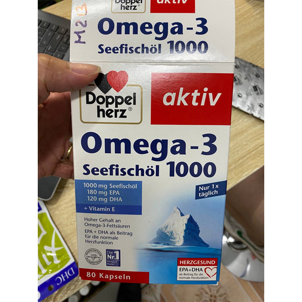 Viên uống OMEGA-3 Doppelherz  Aktiv - Đức