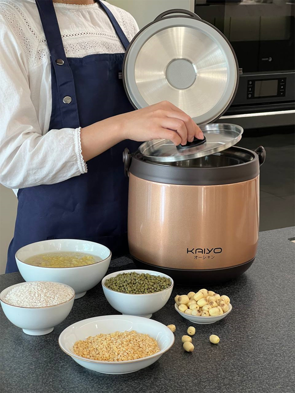 Nồi ủ chân không Kaiyo 4.5L màu đồng
