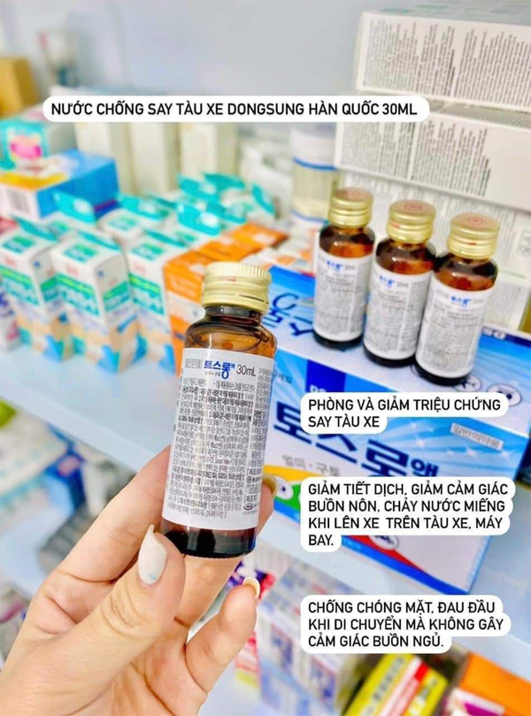NƯỚC CHỐNG SAY XE HÀN QUỐC (hộp 30 chai)