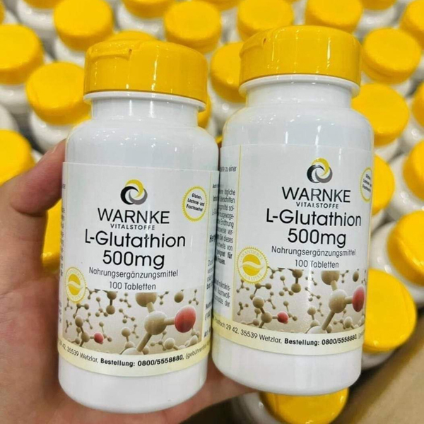 Viên uống trắng da Wanrke L- Glutathion- Đức 100v (ngày 1v sau ăn sáng)