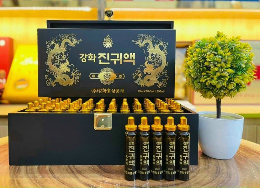 Tính chất đông trùng hạ thảo dạng nước hộp gỗ (60 ống)- Hàn