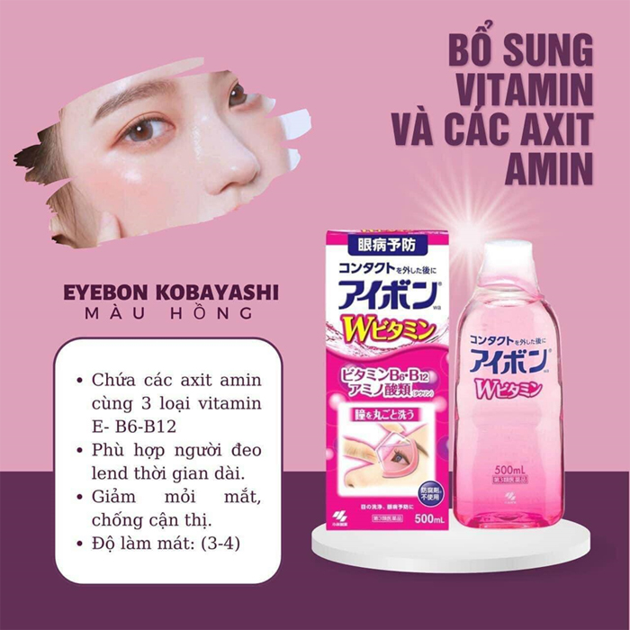 Nước rửa mắt Kobayashi chai 500ml -Nhật
