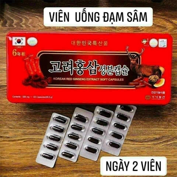 Viên uống đạm sâm Kana 120v- Hàn (Ngày 2v)