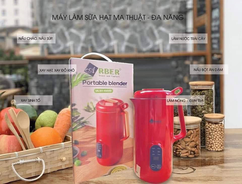 Máy làm sữa hạt Arber mini công nghệ Đức-- BH 1 năm