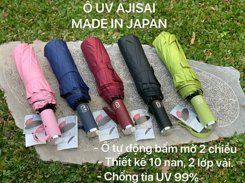 Ô gập gon bấm mở 2 chiều (2 cái ko chọn màu) - Nhật