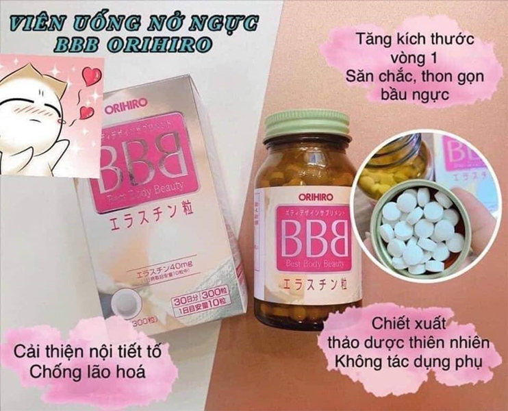Viên uống nở ngực BBB - Nhật Bản