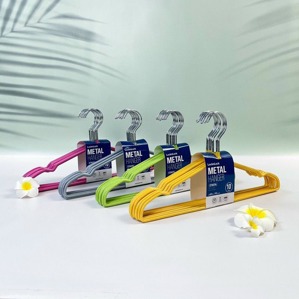 Móc phơi quần áo xịn bọc nhựa Lock (20 chiếc ko chọn màu)