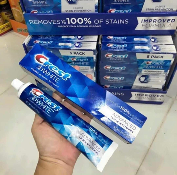 Kem đánh răng Crest đỏ 164g- Mỹ (2 tuýp)