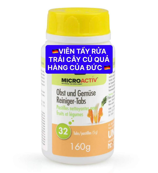 Viên ngâm rửa rau của quả 32v - Đức